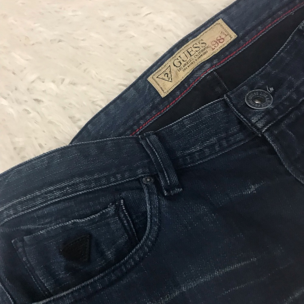 Guess Robertson slim tapered jeans dark 34/33 - Picture 4 of 6